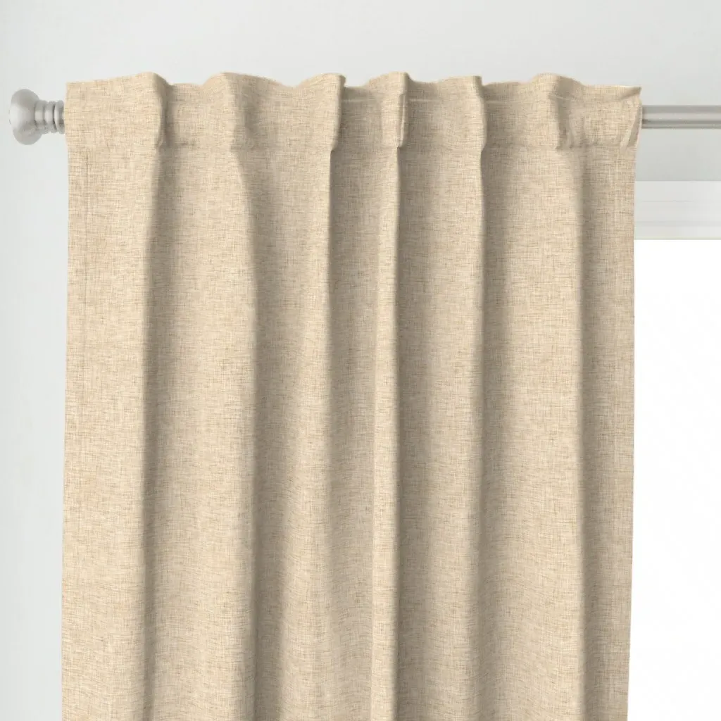 Honey Linen City Boy Curtain Panel - Beige alternate view