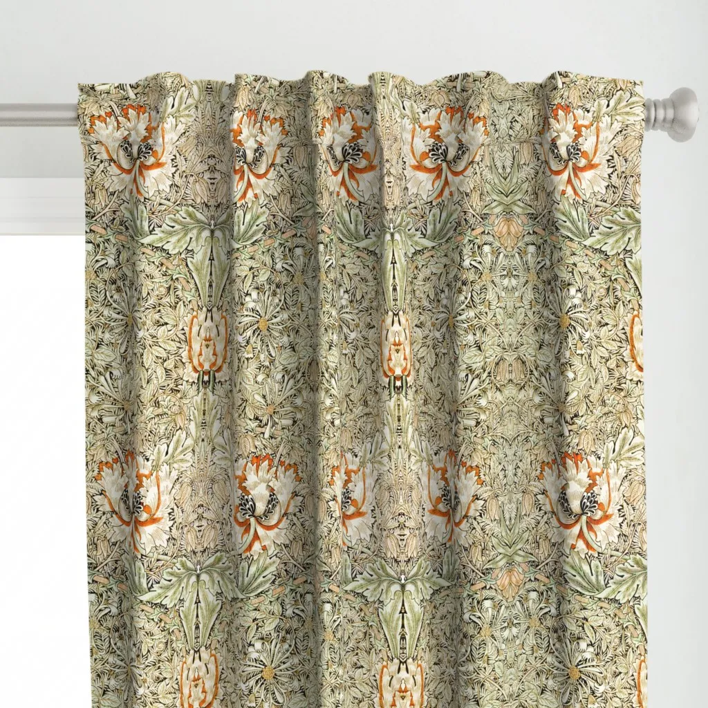 Honeysuckle William Curtain Panel - Beige alternate view