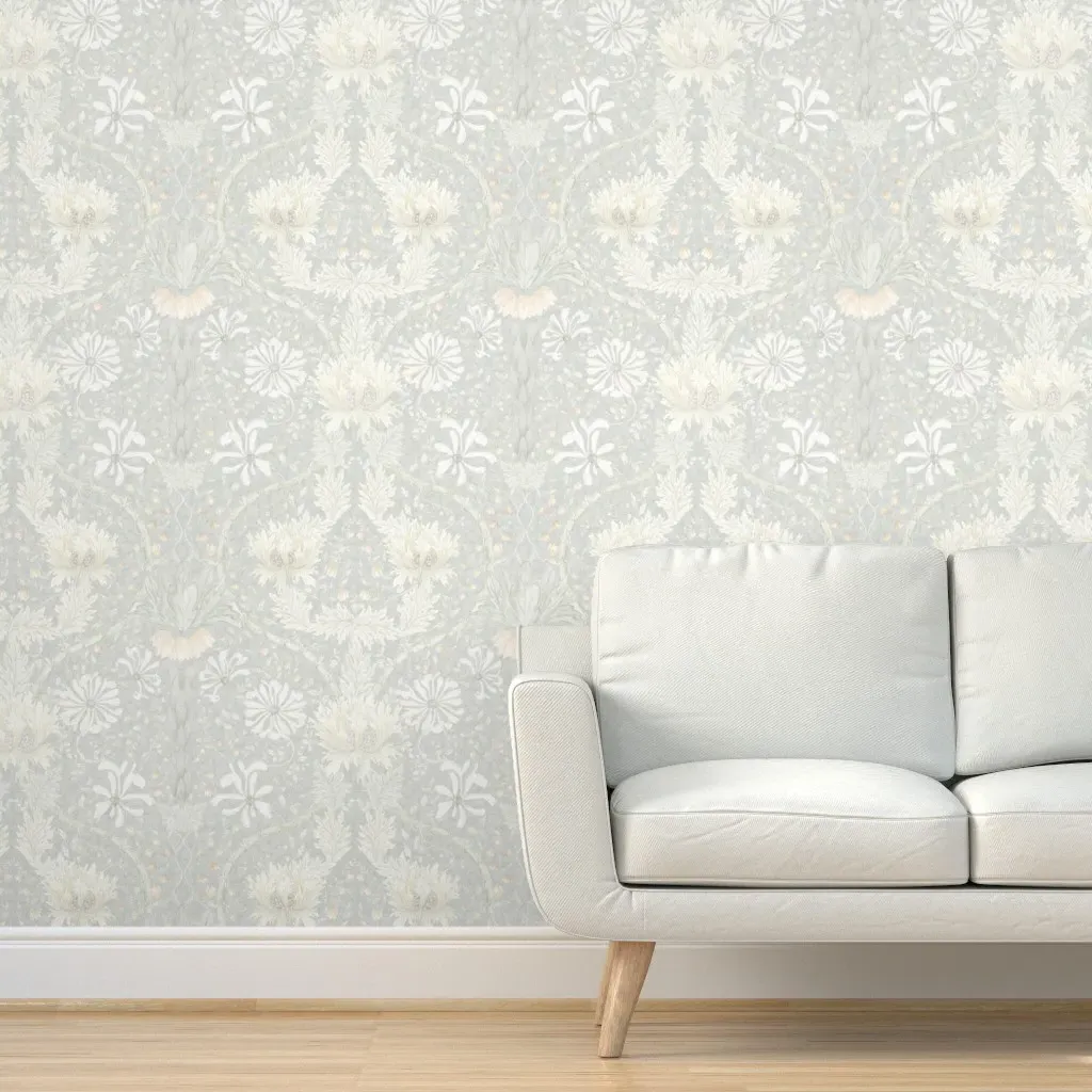 Honeysuckle William Morris Peel and Stick Wallpaper - Light Sea Green product