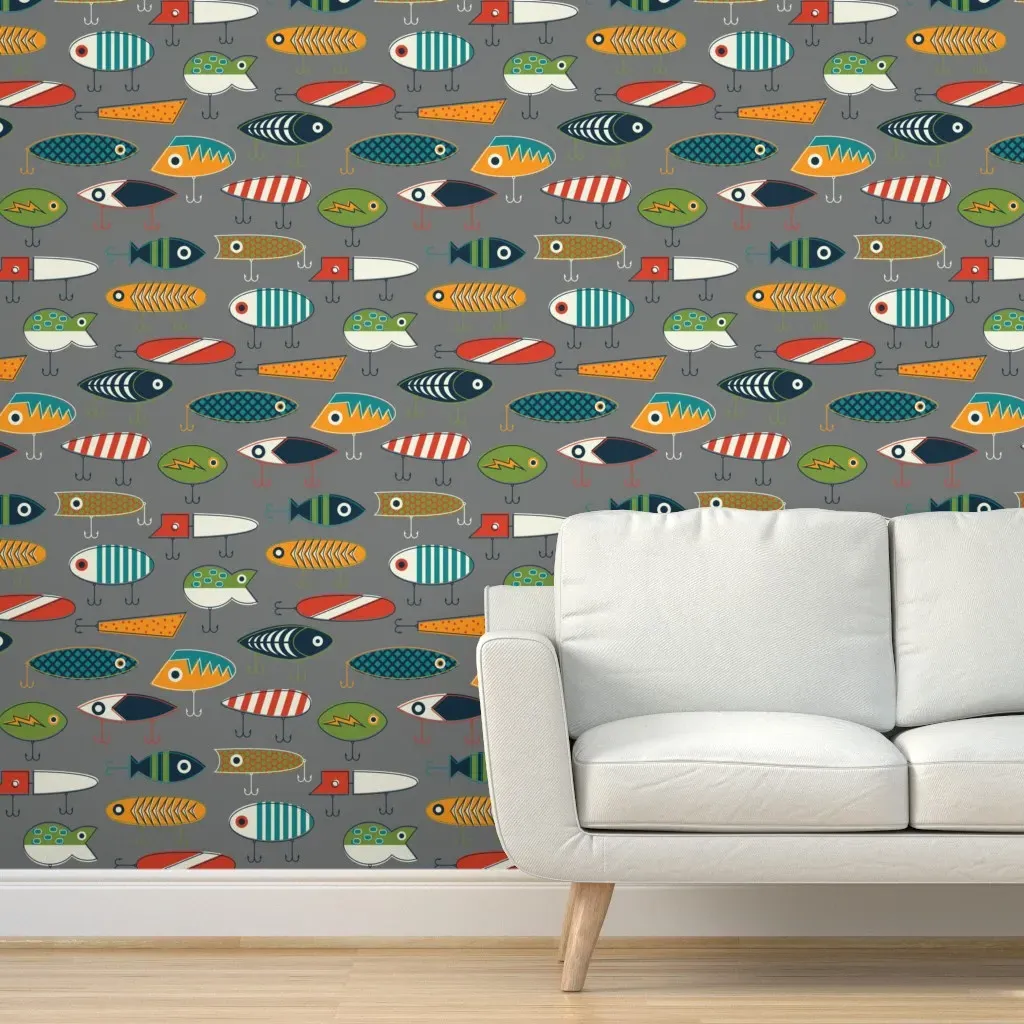 Hooked Up Peel and Stick Wallpaper - Gray product