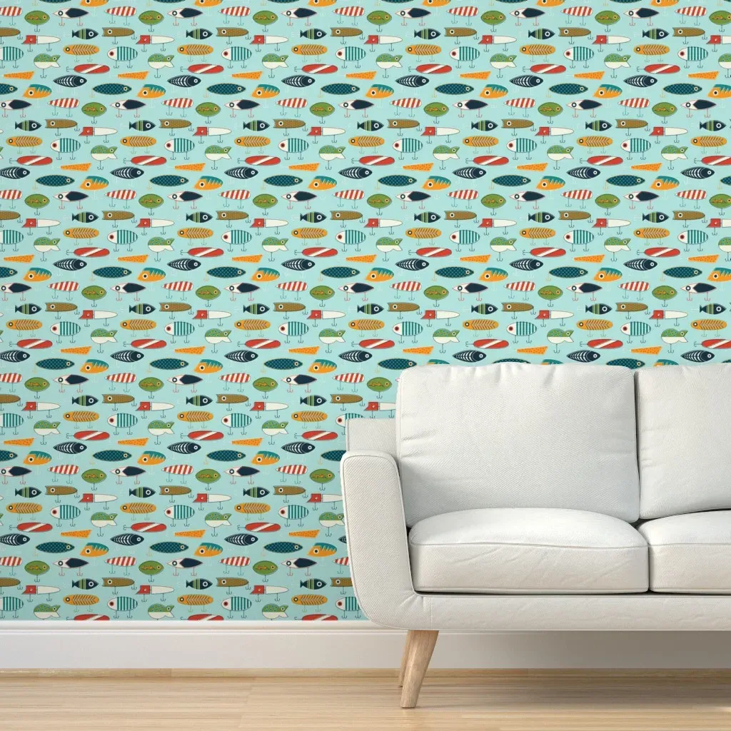 Hooked Up Peel and Stick Wallpaper - Teal product