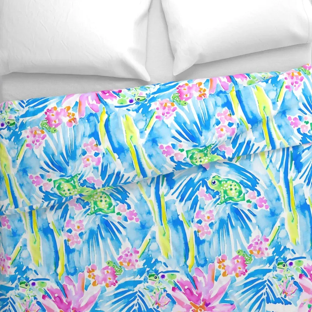 Hop To It Duvet Cover - Blue alternate view