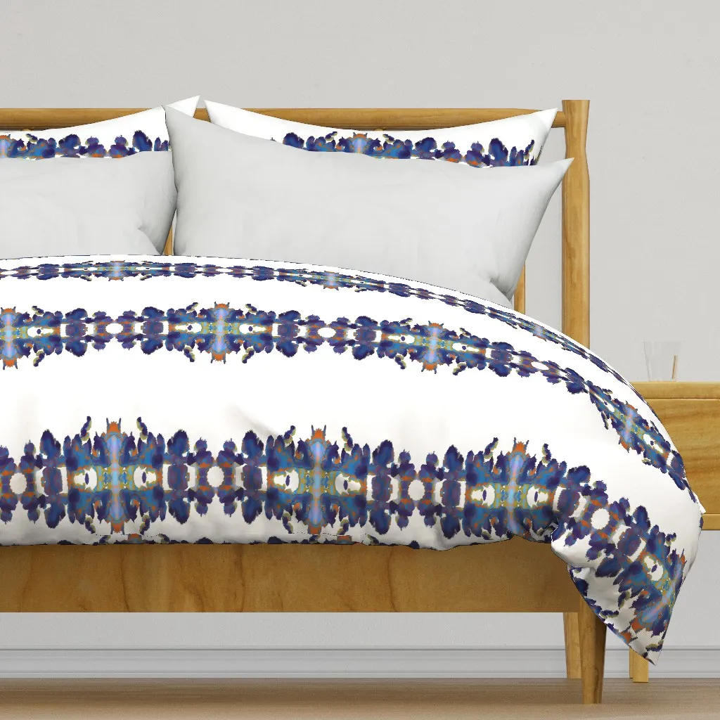 Horizontal Kelly Blot4 Duvet Cover - Indigo product