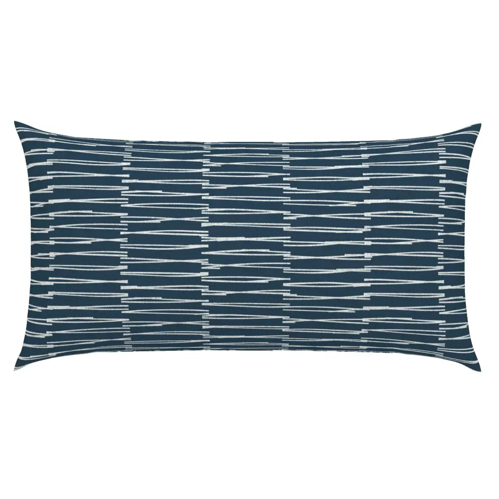 Horizontal Vertical King Pillow Sham - Indigo product