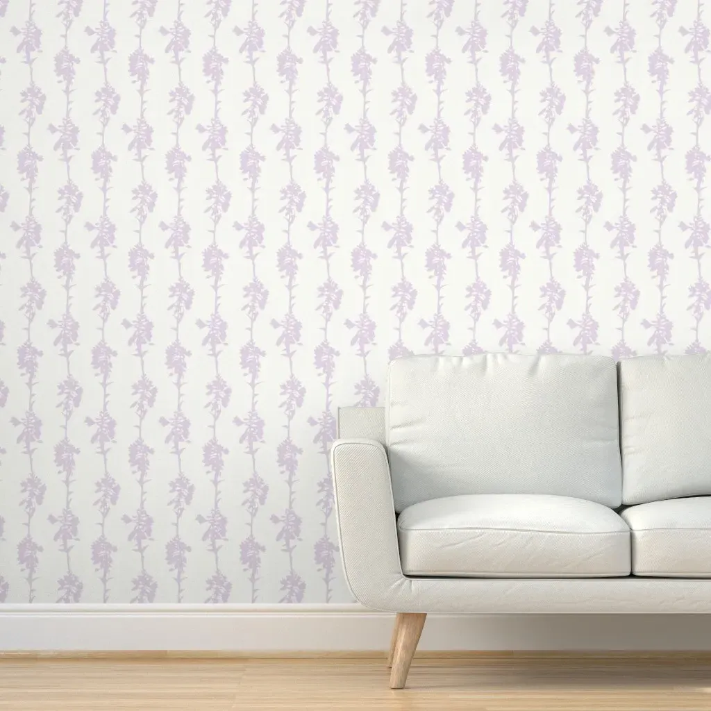 Hosta Stripe Peel and Stick Wallpaper - Lavender product