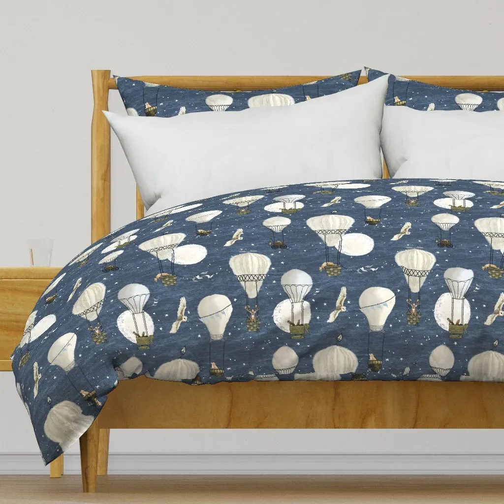 Hot Air Balloons Stars Duvet Cover - Cream product