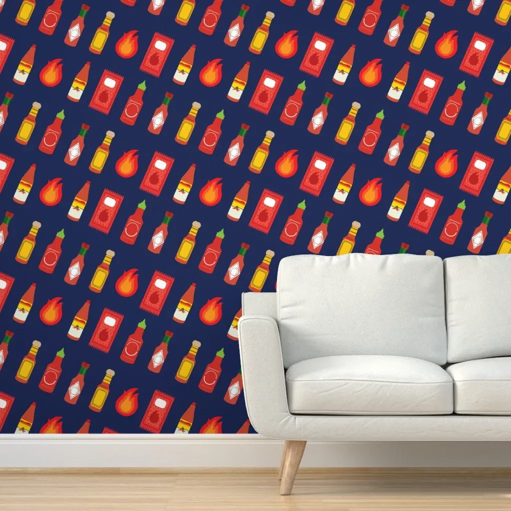 Hot Sauce In My Bag Peel and Stick Wallpaper - Red product