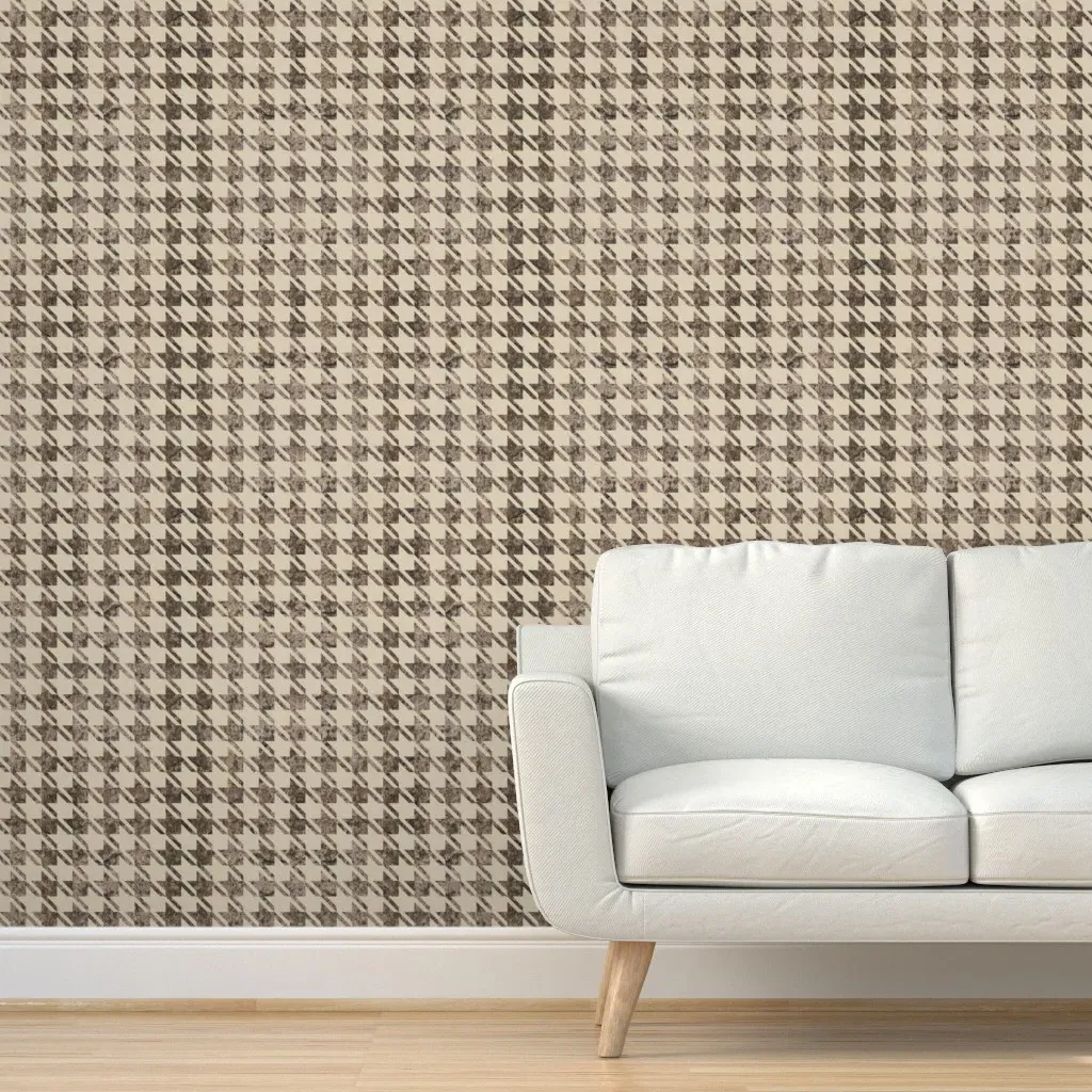 Houndstooth Peel and Stick Wallpaper - Beige product