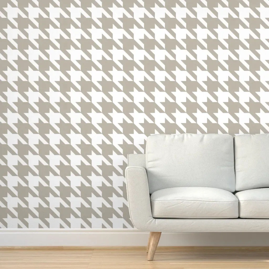 Houndstooth Peel and Stick Wallpaper - Taupe product