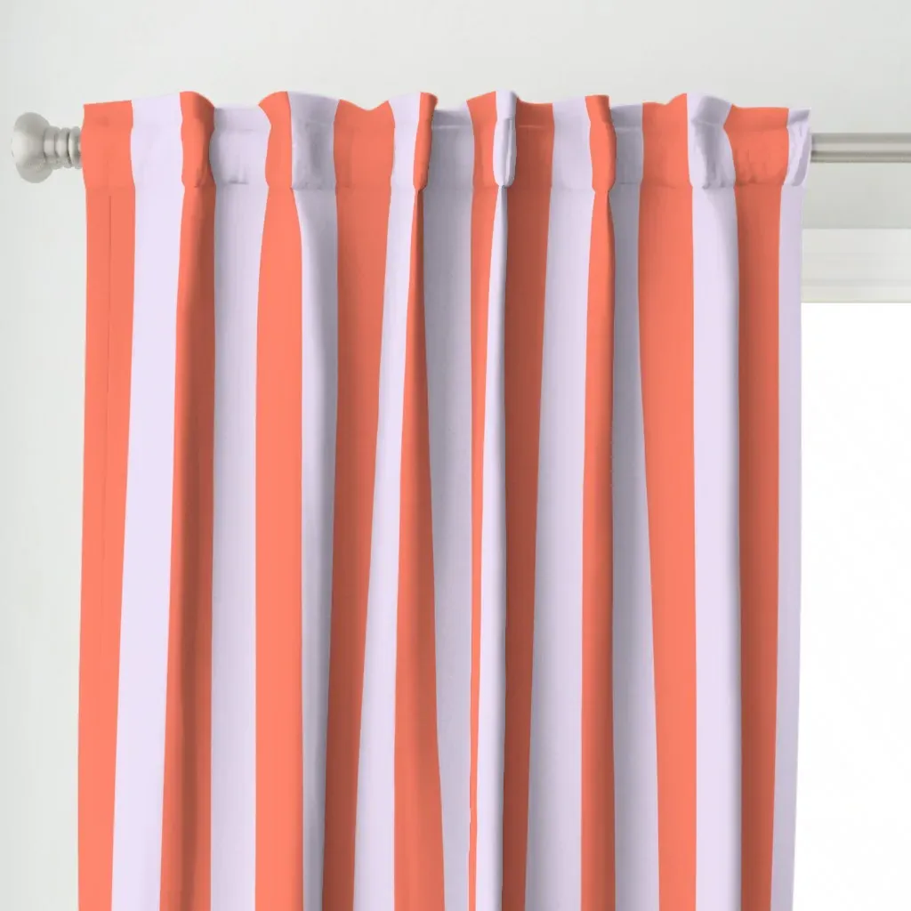 Houseofmay-Playful Bold Curtain Panel - Coral alternate view
