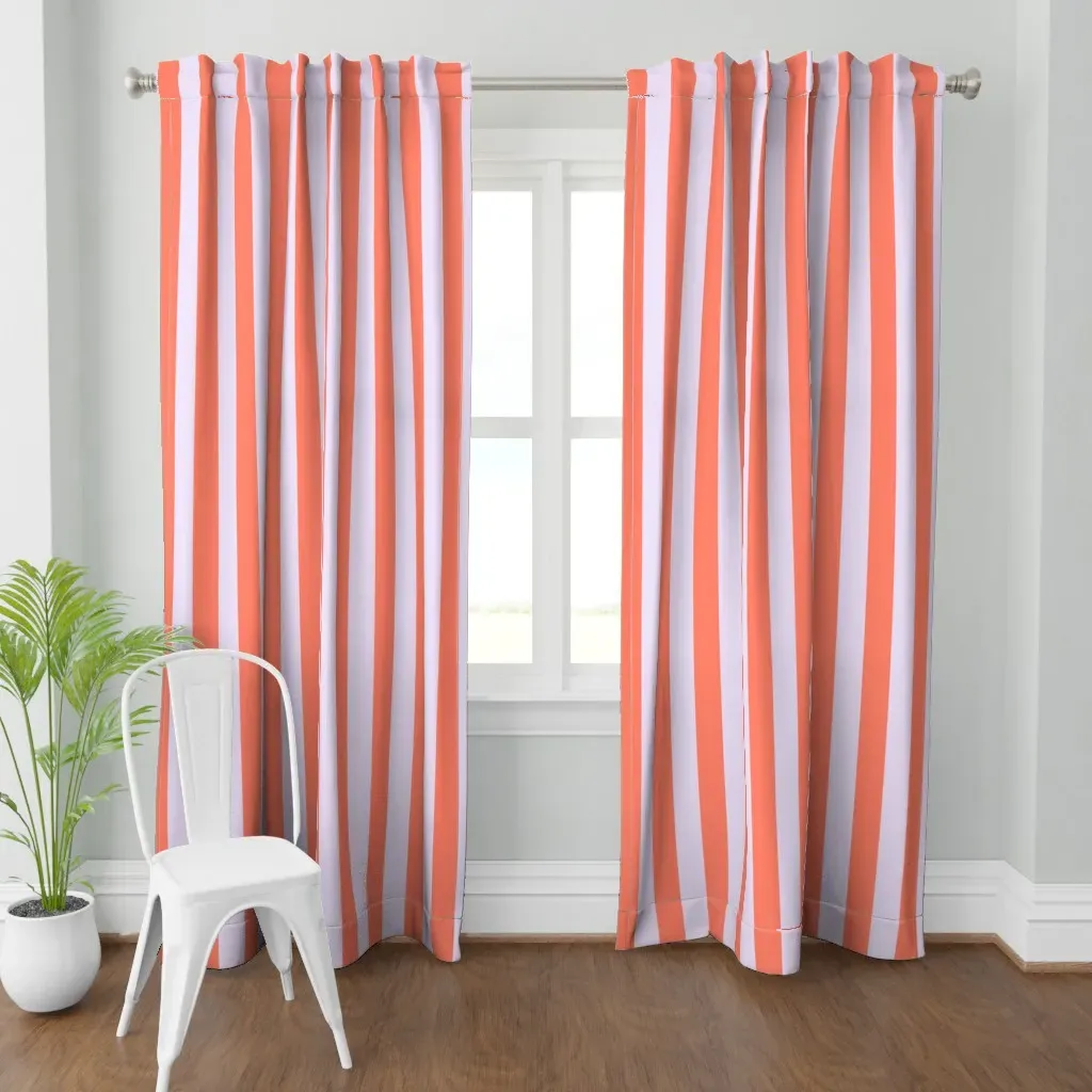 Houseofmay-Playful Bold Curtain Panel - Coral product