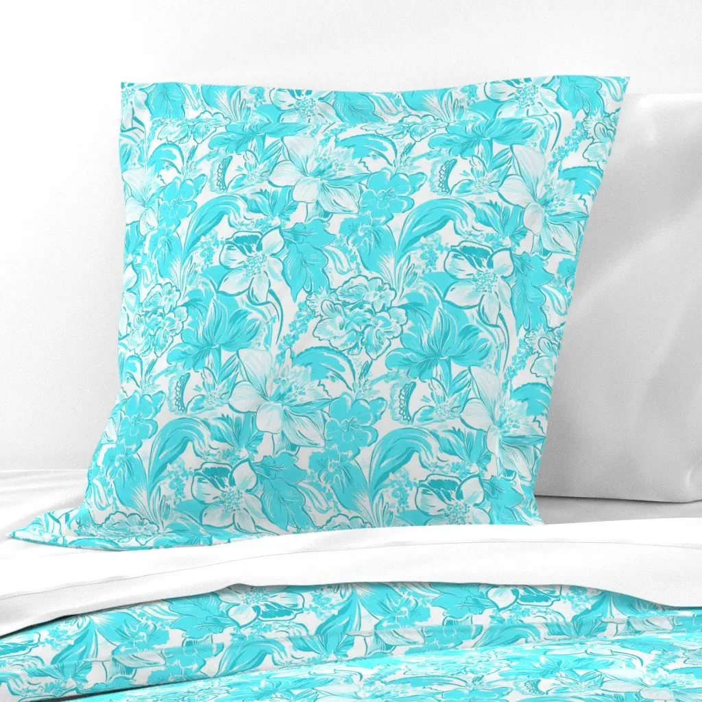 Hues That Girl Euro Pillow Sham - Aqua product