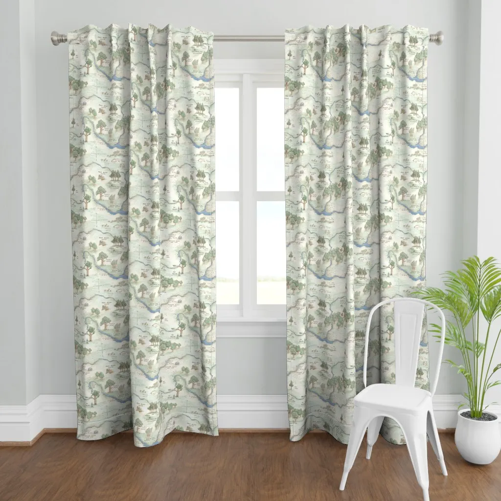 Hundred Acre Woods Medium Curtain Panel - Light Beige product