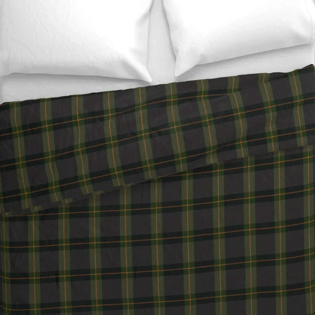 Hunter Plaid Duvet Cover - Dark Green alternate view