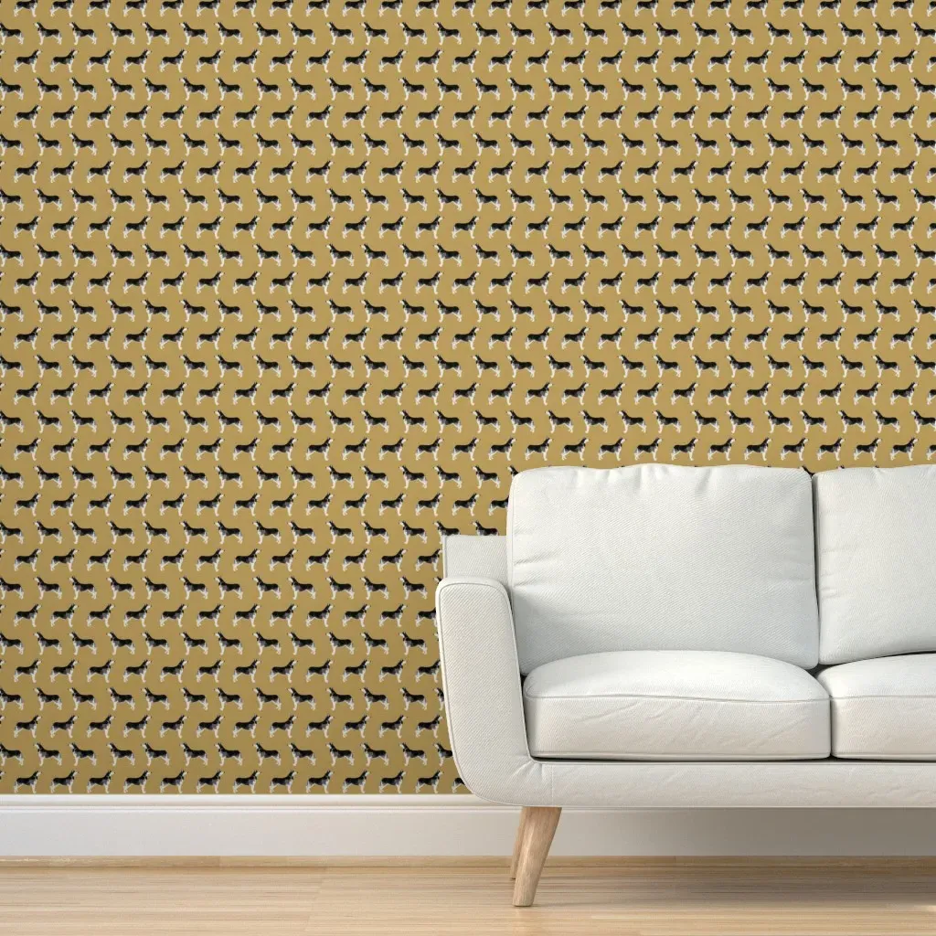 Husky Dog Peel and Stick Wallpaper - Black product