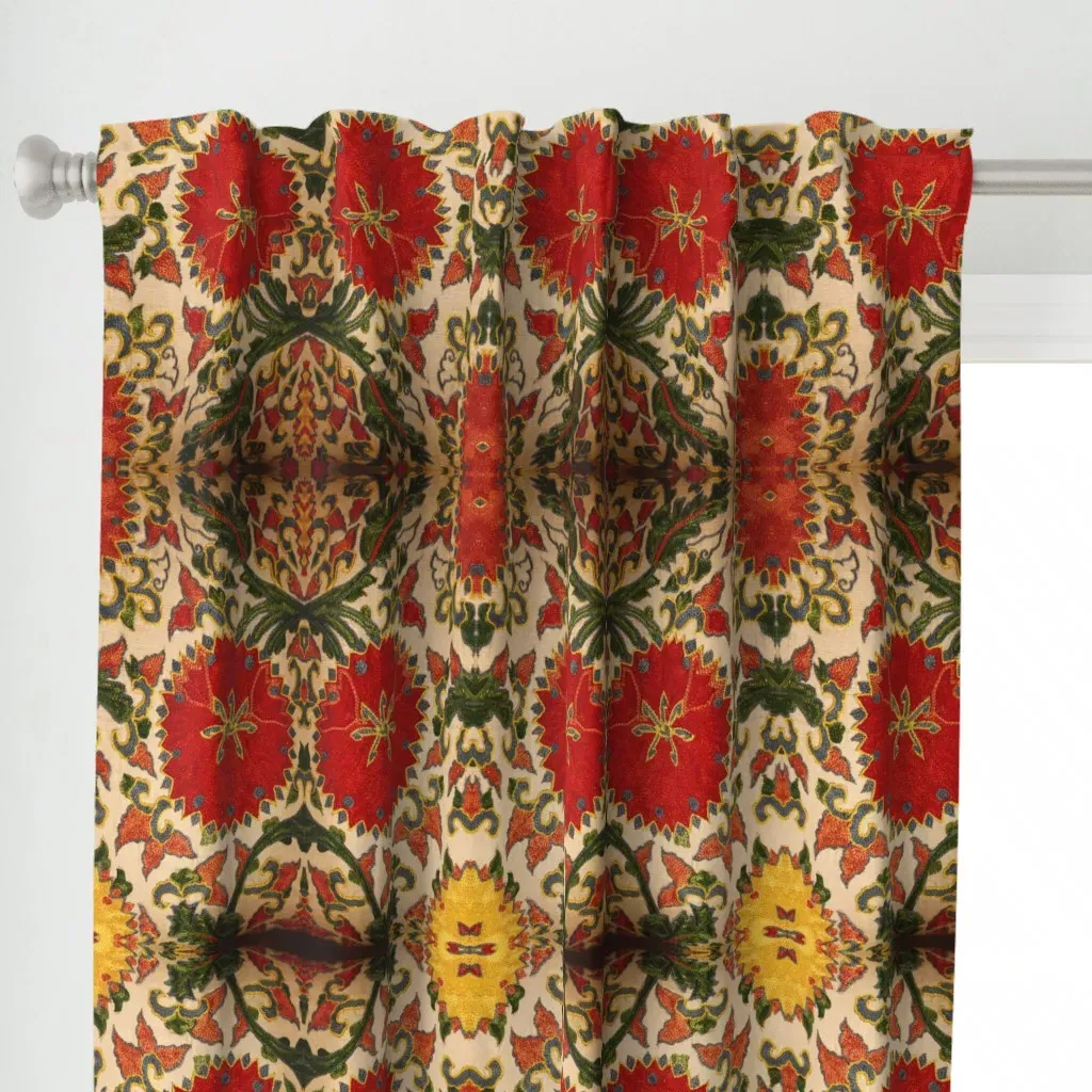 I Love Sarajevo Curtain Panel - Red alternate view