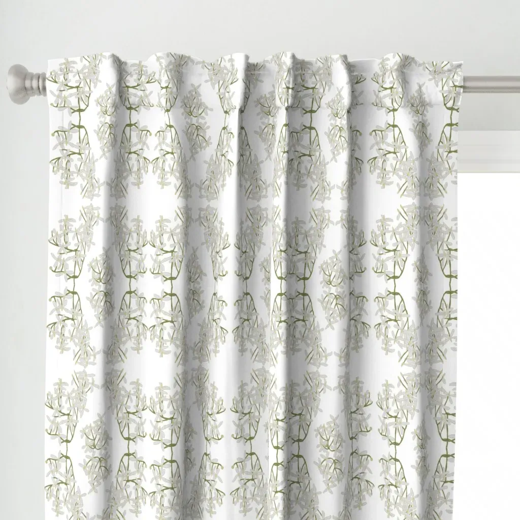 If Romance Was A Vine Curtain Panel - White alternate view