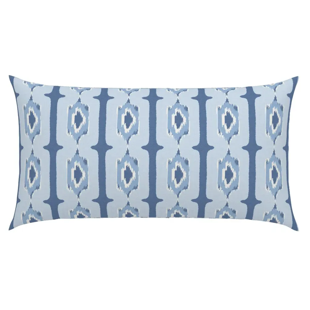 Ikat Column Stripes King Pillow Sham - Blue product