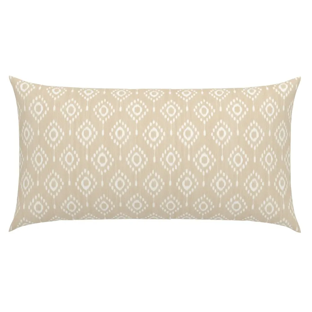 Ikat Diamond King Pillow Sham - Beige product