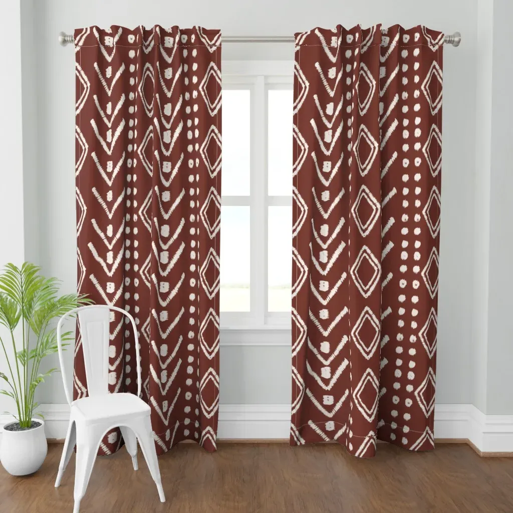 Ikat Large Curtain Panel - Beige product