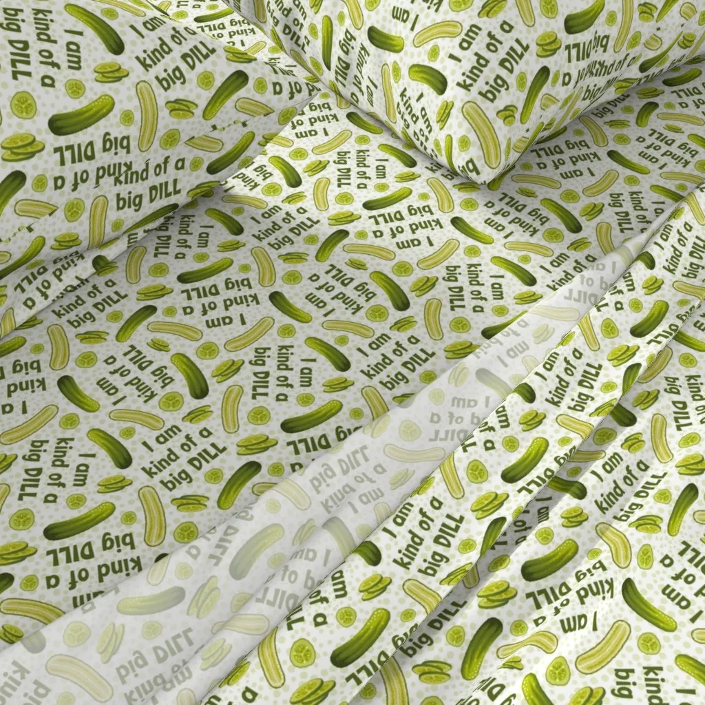 I'm Kind Of A Big Dill Twin XL Sheet Set - Green alternate view