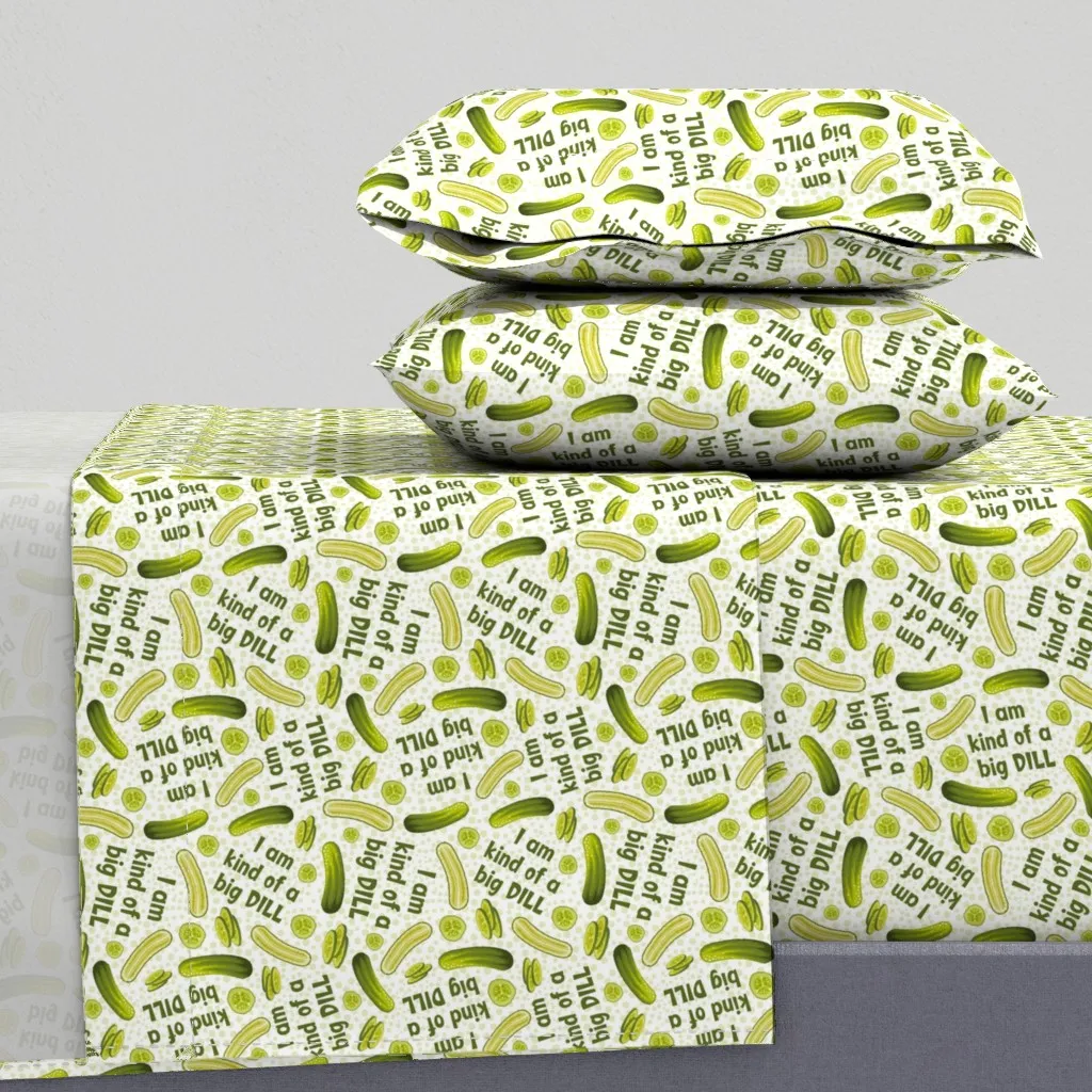 I'm Kind Of A Big Dill Twin XL Sheet Set - Green product