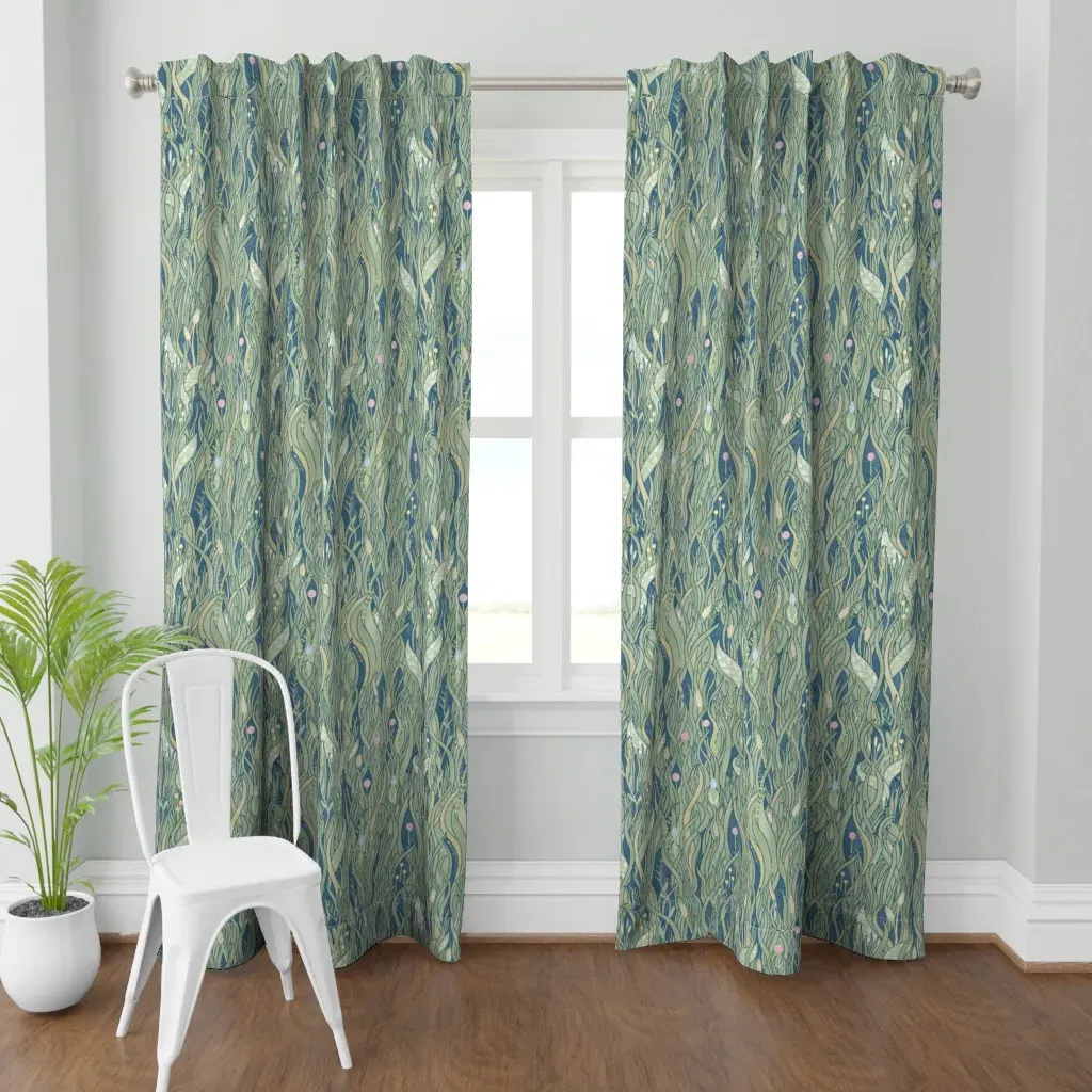Imaginary Grassy Meadow Curtain Panel - Green product