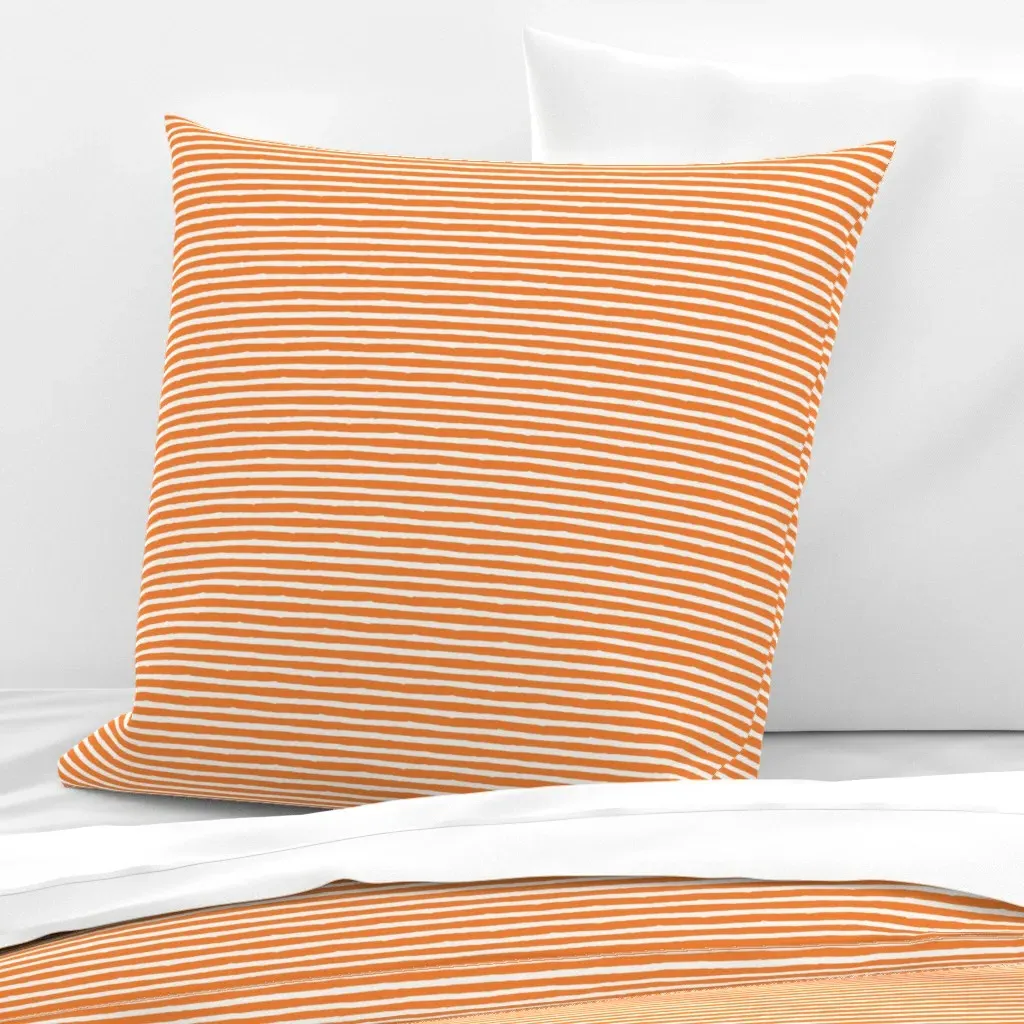 Imperfect Stripes Euro Pillow Sham - Orange product