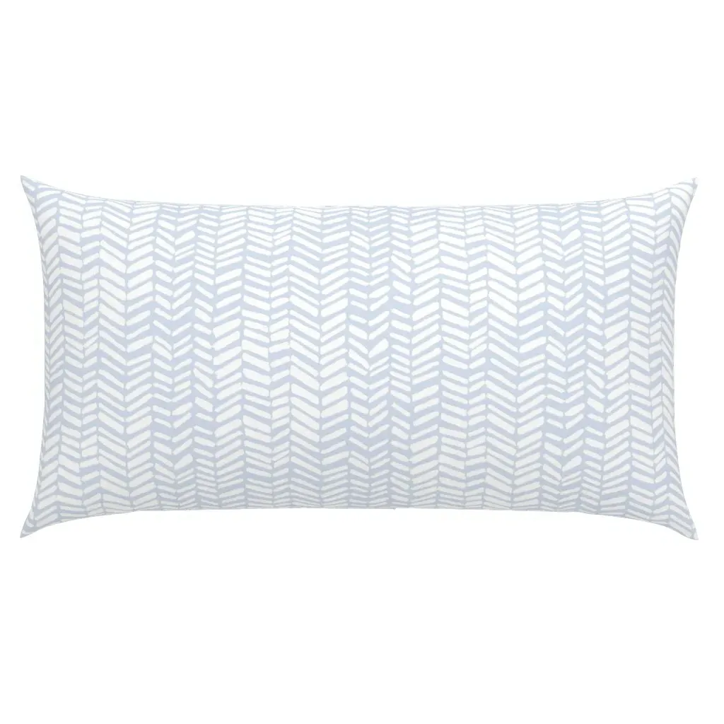 Impression Pale Blue King Pillow Sham - White product