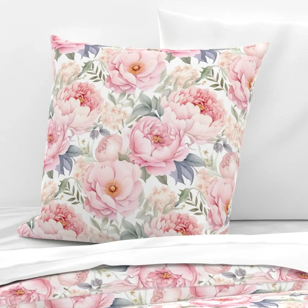 In Bloom Euro Pillow Sham - Pink product