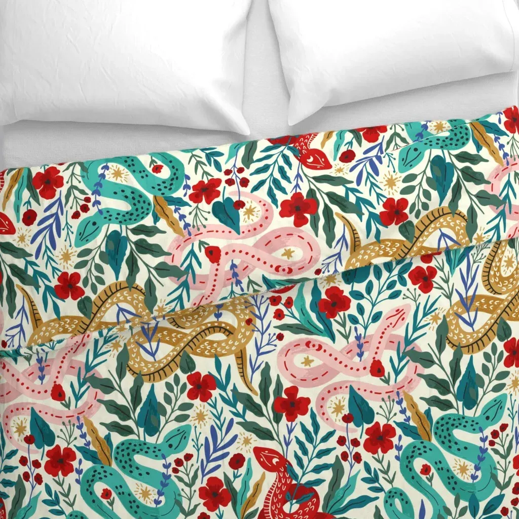 In Search Of The Fallen Stars Duvet Cover - Gold alternate view