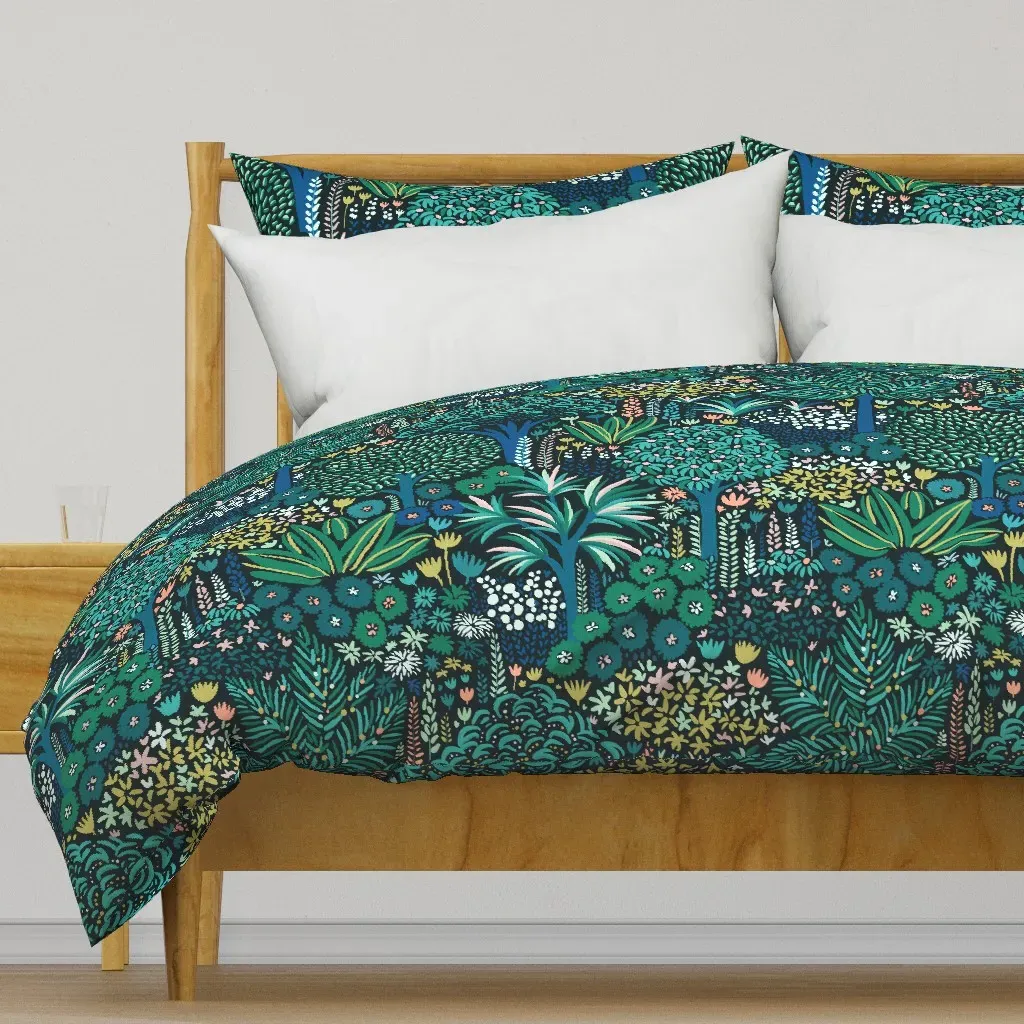 In The Jungle Duvet Cover - Teal product
