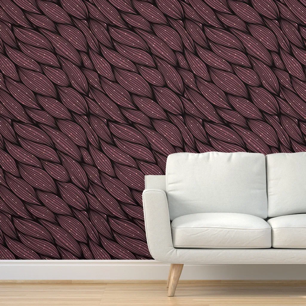 In The Wind Peel and Stick Wallpaper - Dusty Rose product
