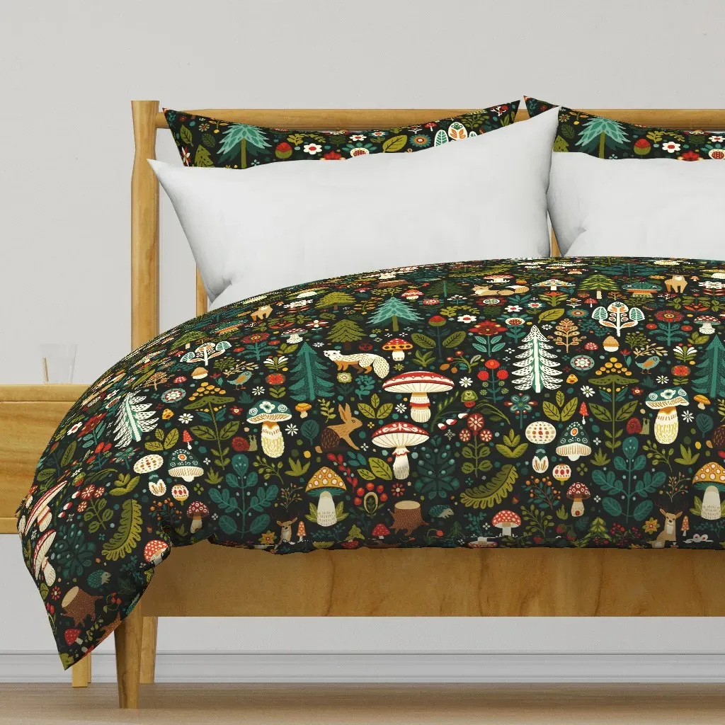 In The Woods Duvet Cover - Green product