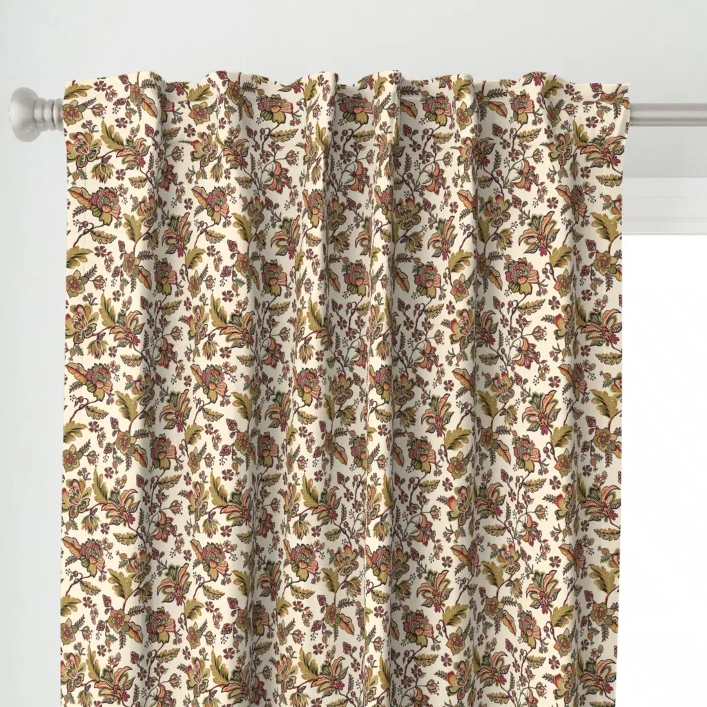 Indienne Curtain Panel - Russet alternate view