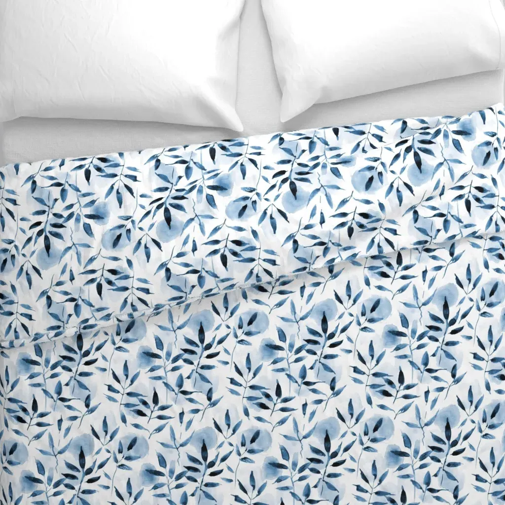 Indigo Artistic Nature Duvet Cover alternate view