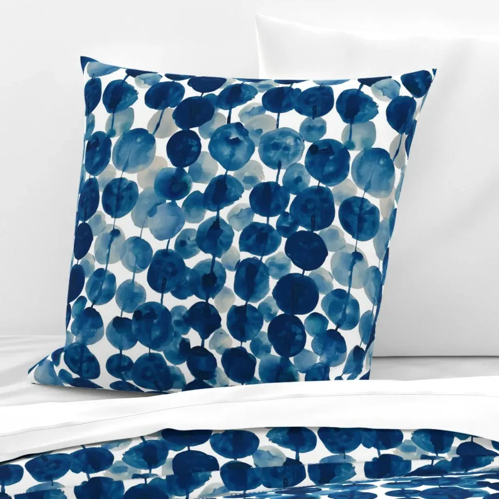 Indigo Shibori Euro Pillow Sham - Indigo product
