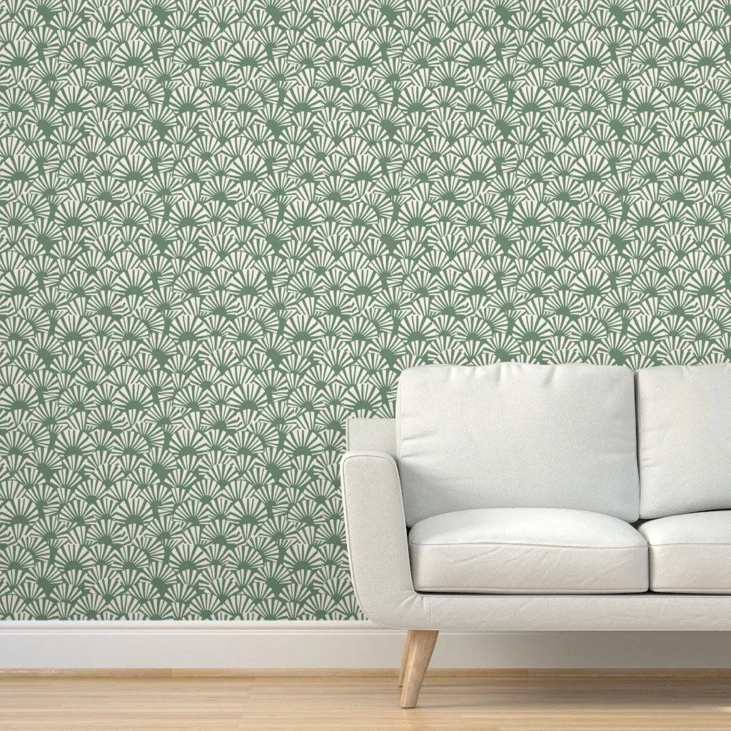 Indra Sunbright Sage Peel and Stick Wallpaper - Green product