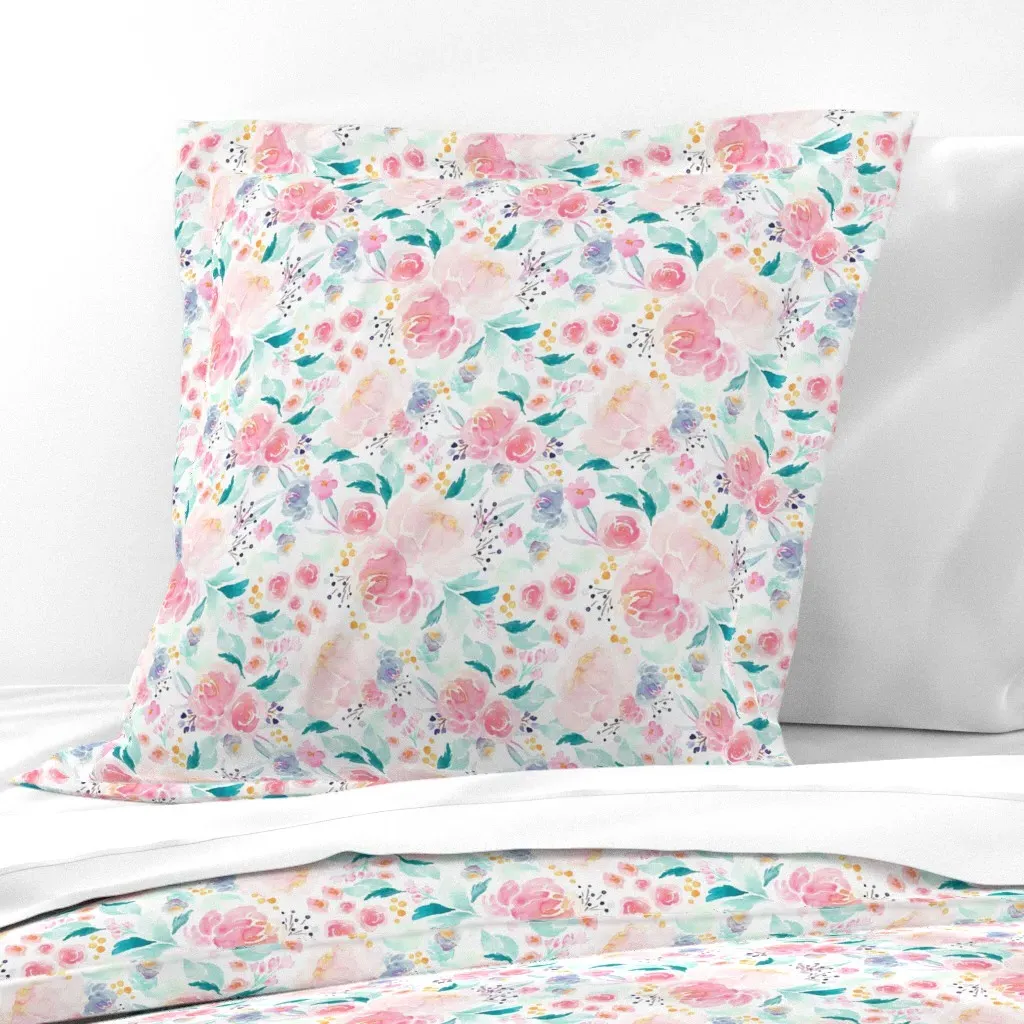 Indy Bloom Design Mermaid Lagoon Euro Pillow Sham - Pink product