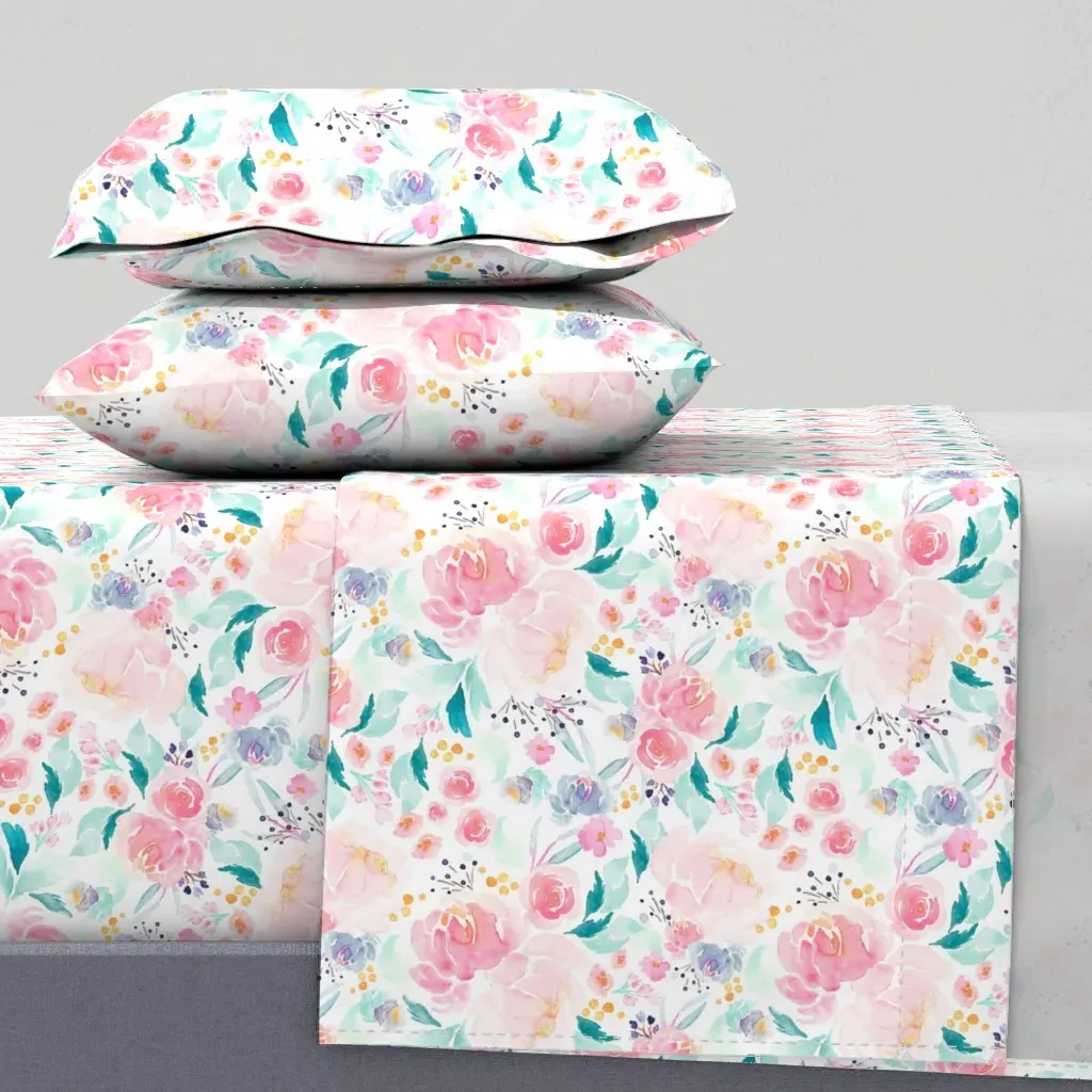 Indy Bloom Design Mermaid Lagoon Twin Sheet Set - Pink product
