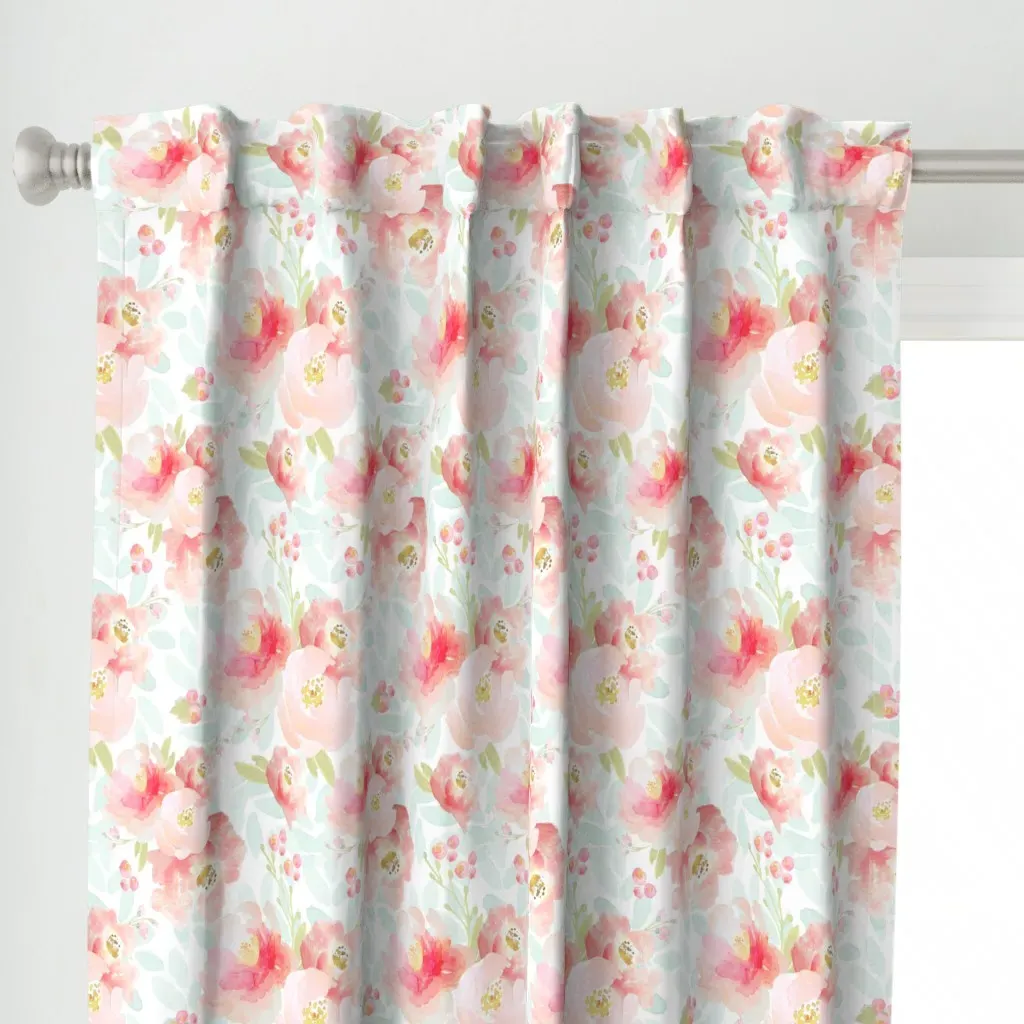 Indy Bloom Design Plush Curtain Panel - Pink alternate view