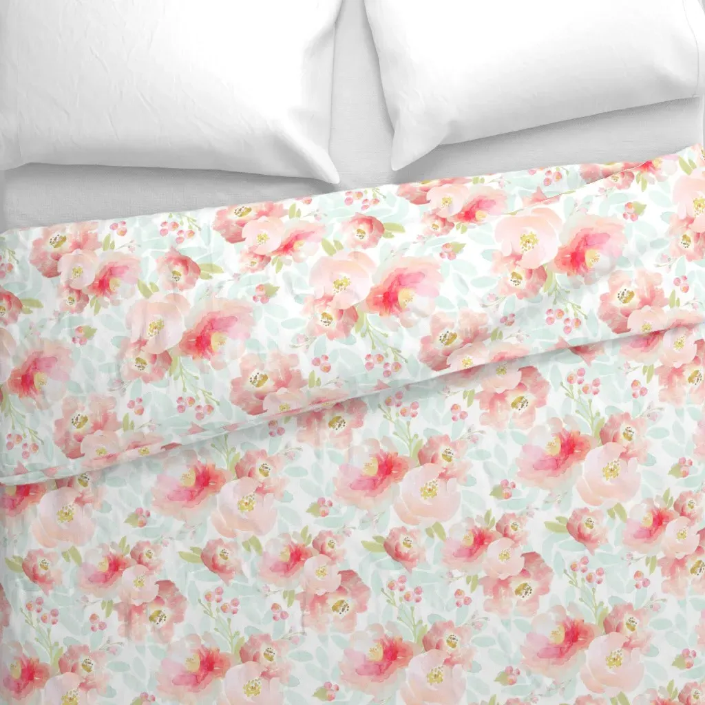 Indy Bloom Design Plush Duvet Cover - Pink alternate view