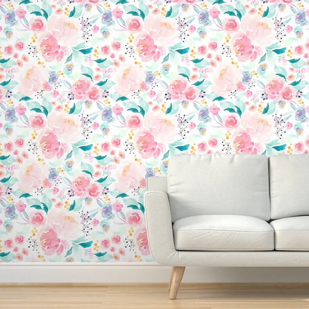 Indy Bloom Mermaid Lagoon Peel and Stick Wallpaper - Teal product