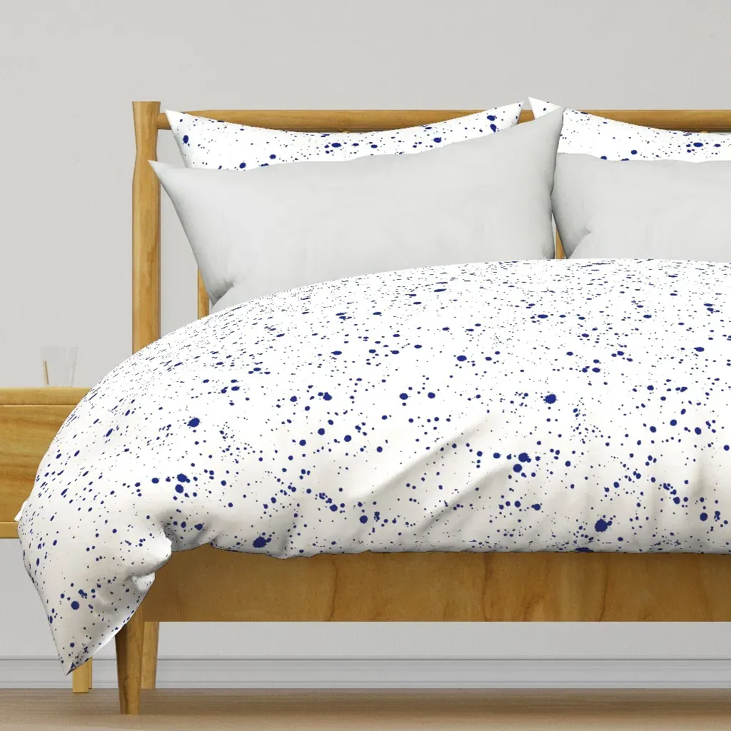 Ink Splatter Duvet Cover - Dark Blue product