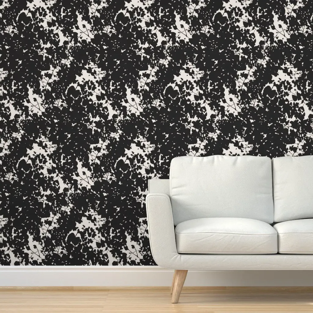 Inner Calm Misty Veil Peel and Stick Wallpaper - Black product