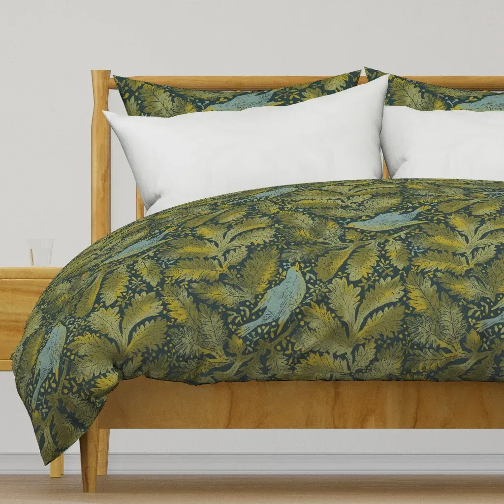 Into The Forest Duvet Cover - Dark Teal product