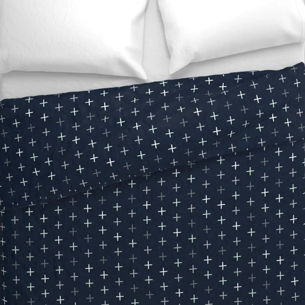 Into The Wild Skinny Plus Duvet Cover - Navy Blue alternate view