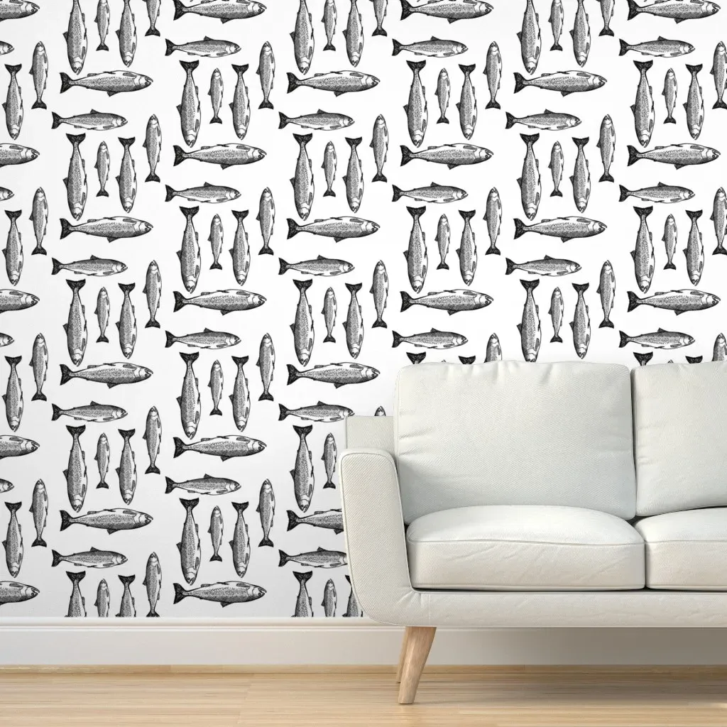 Iqaluit II Peel and Stick Wallpaper - Black product