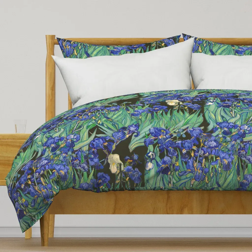 Irises Vincent Van Gogh Duvet Cover - Purple product