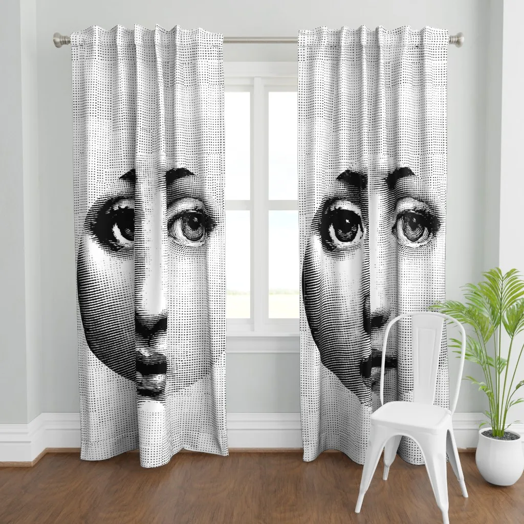 Italian Inspired Drapery Curtain Panel - Black product